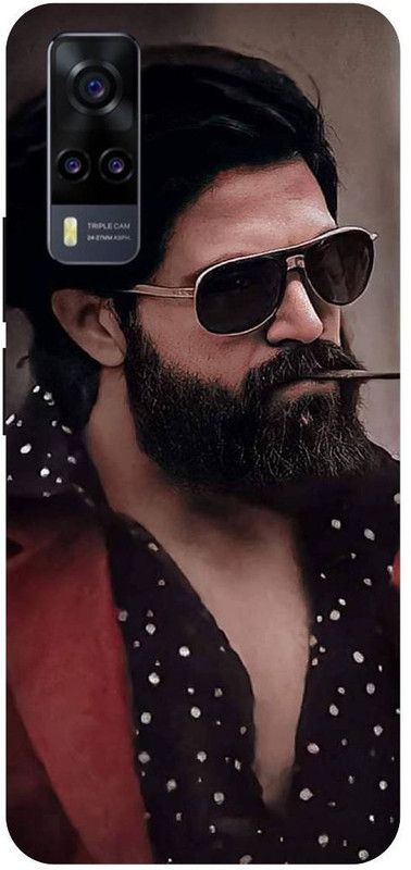 THE NARAYANA COLLECTIONS Back Cover for VIVO Y51 (2020)- V2030-YASH,SOUTH,HERO,ROCKY,TELUGU  (Multicolor, Hard Case, Pack of: 1)