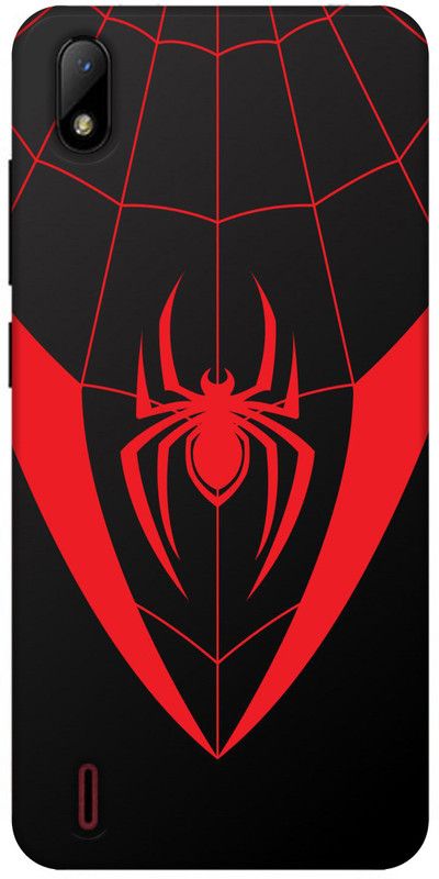 REALKING Back Cover for Lava Z41  (Red, Black, Grip Case, Silicon, Pack of: 1)
