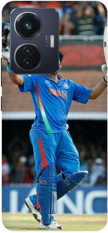 THE NARAYANA COLLECTIONS Back Cover for VIVO T1 44W- V2153-YUVRAJ,SINGH,YUVI,IPL,CRICKETER  (Multicolor, Hard Case, Pack of: 1)