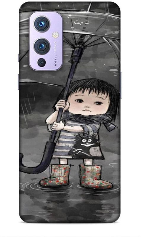 Keviv Back Cover for OnePlus 9R  (Grey, 3D Case, Pack of: 1)