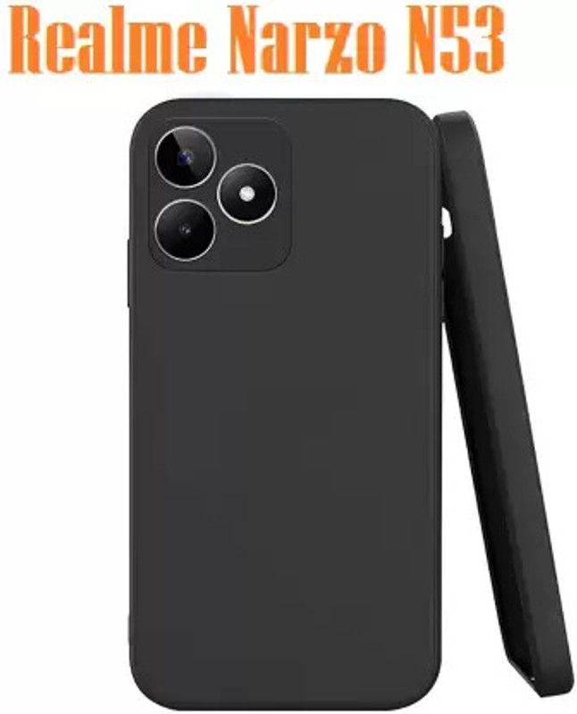 Hydbest Back Cover for Realme Narzo N53, Realme Narzo N53 4G  (Black, Camera Bump Protector, Pack of: 1)