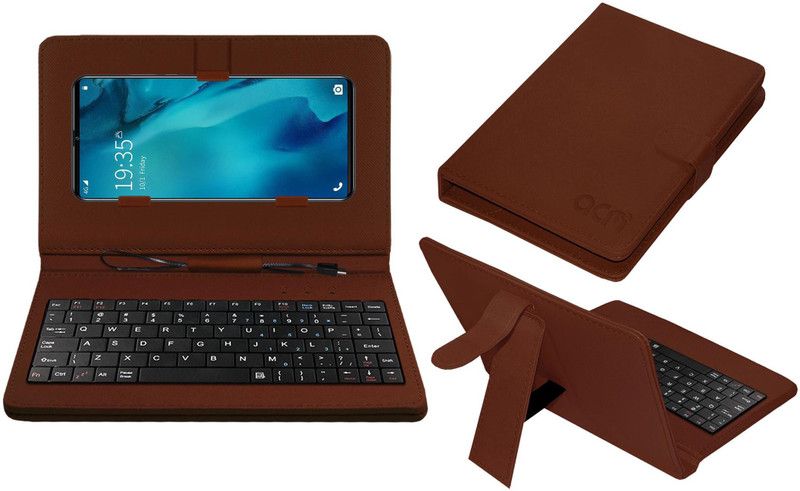 ACM Keyboard Case for Leoie 6.1inch I11 Pro  (Brown, Cases with Holder, Pack of: 1)