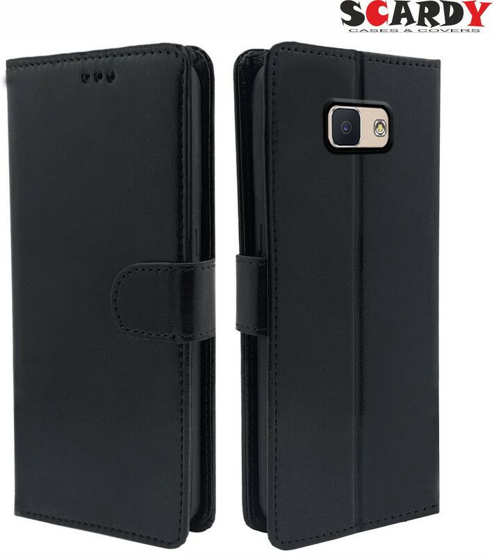 SCARDY Flip Cover for Samsung Galaxy J6  (Black, Matte Finish, Pack of: 1)