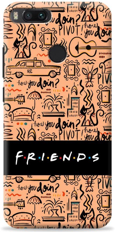 Cover King Back Cover for Mi A1  (Pink, Shock Proof, Pack of: 1)