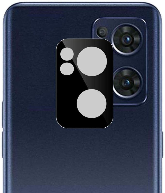 A3sprime Back Camera Lens Glass Protector for OPPO Reno7 5G, Full Coverage 9H Hardness Tempered Glass Camera Protector  (Pack of: 1)