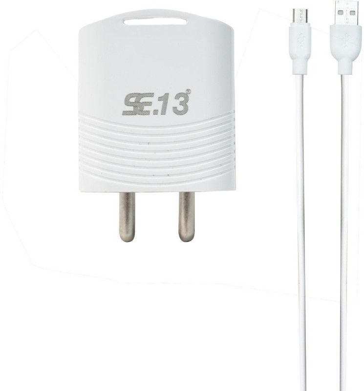SE.13 NA Multiport Mobile 3.8Amp Smart Charger Charger with Detachable Cable  (White, Cable Included)