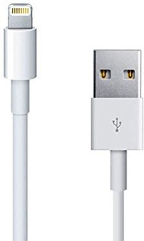 PayCom Micro USB Cable 1 m IPhone, Apple Phone - Fast and High Quality Charging Cable  (Compatible with Mobile Phone Charging, White, One Cable)
