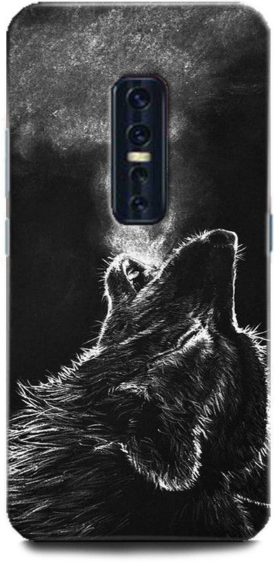 Afterglow Back Cover for Vivo V17 Pro GRAY WOLF, HOWL, MOON, WOLF  (Multicolor, Shock Proof, Pack of: 1)