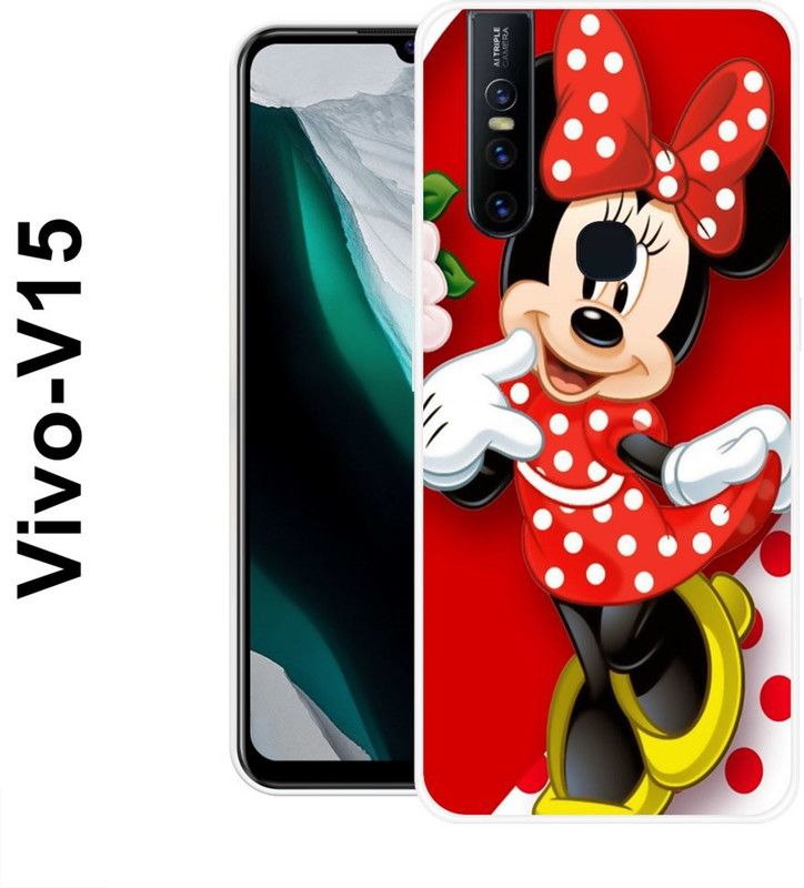 REALKING Back Cover for Vivo V15  (Multicolor, Silicon)