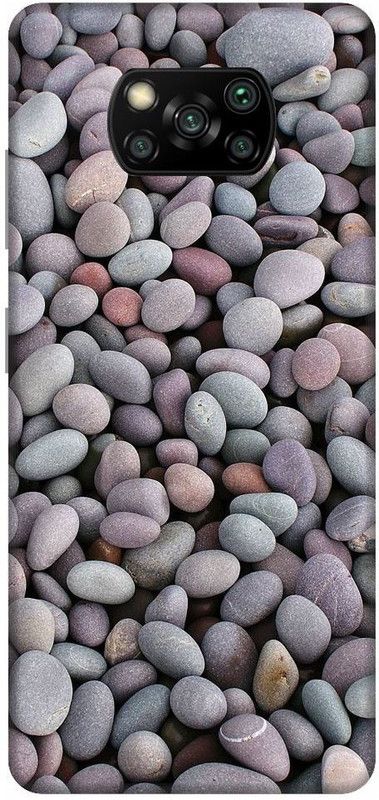 URCHIN Back Cover for Poco X3 stones, water, colourfull stones, natural  (Multicolor, Shock Proof, Pack of: 1)