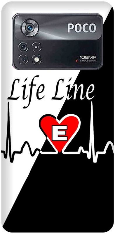 play fast Back Cover for POCO X4 Pro 5G, F NAME, LETTER, ALPHABET, LIFELINE  (Black, Hard Case, Pack of: 1)
