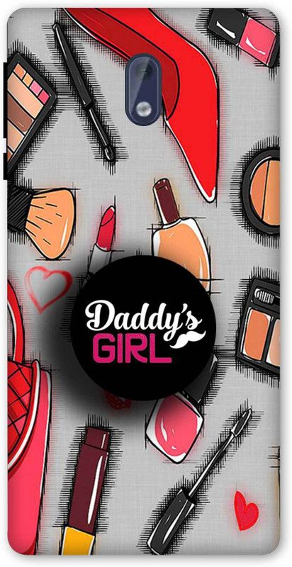 NDCOM Back Cover for NK 3 Girl Make Up Daddys Girl Printed  (Multicolor, Cases with Holder, Pack of: 2)