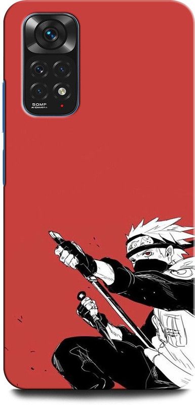 GRAFIQE Back Cover for Redmi Note 11 PRO Plus 5G KAKASHI, NARUTO, ANIME, NEON, SUPERHERO, NINJA, BLACK  (Multicolor, Shock Proof, Pack of: 1)