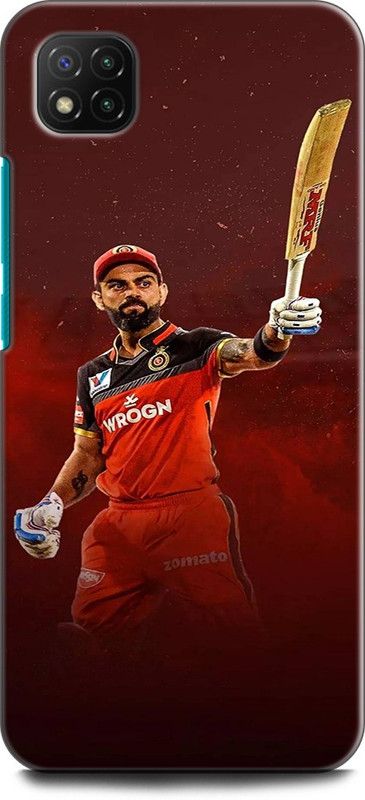 KEYCENT Back Cover for POCO C3 VIRAT KOHLI, CRICKET, ROYAL CHALLENGERS BANGLORE, SPORTS  (Multicolor, Pack of: 1)