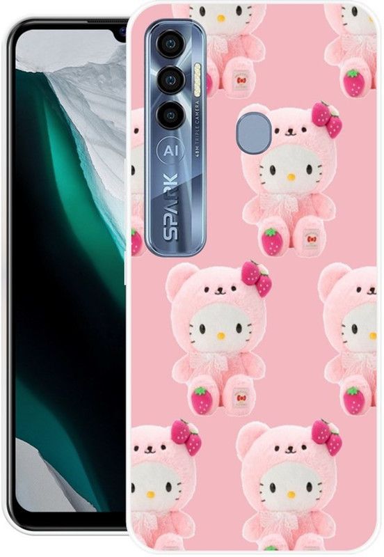 KUDI Back Cover for Tecno Spark 7 Pro  (Multicolor, Grip Case, Silicon)