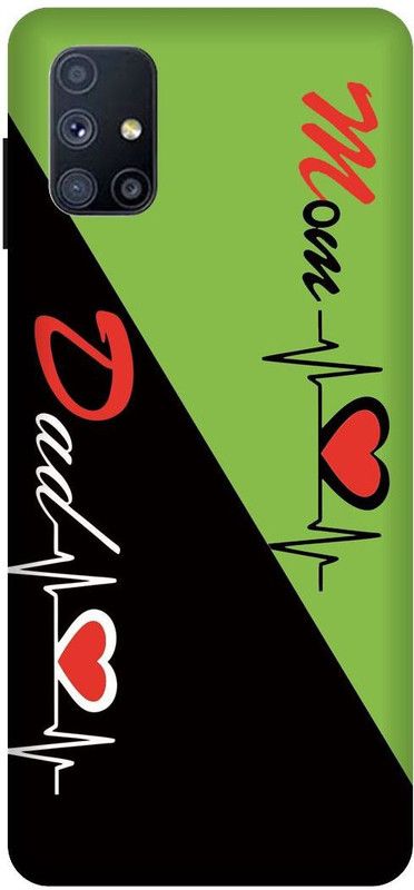 SSMORYA Back Cover for Samsung Galaxy M51  (Black, Green, Hard Case, Pack of: 1)
