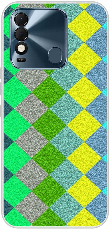 Wellcase Back Cover for Tecno Spark 8T  (Multicolor, Dual Protection, Silicon)