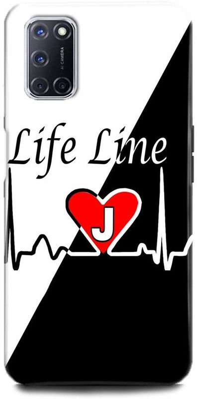 MP ARIES MOBILE COVER Back Cover for Samsung Galaxy A51 LIFE LINE J LETTER PRINTED  (Multicolor, Hard Case, Pack of: 1)