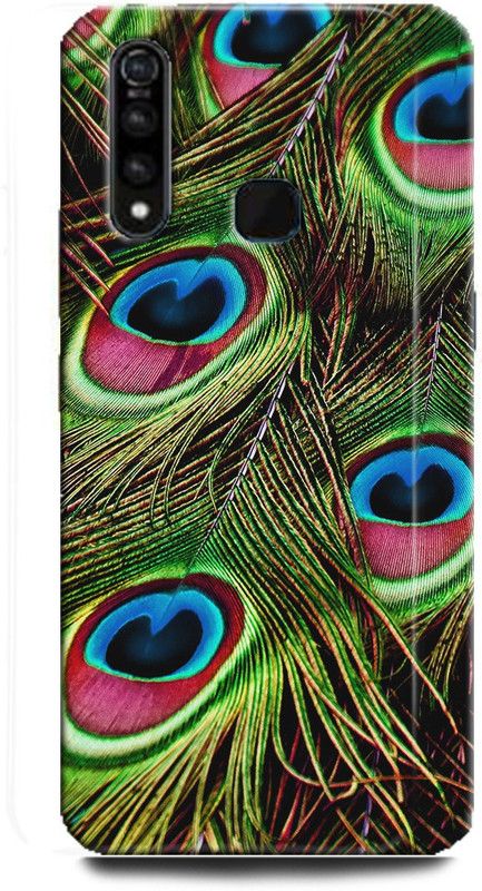 INDICRAFT Back Cover for Vivo Z1Pro, Vivo 1951, peacock, Printed  (Multicolor, Shock Proof, Pack of: 1)