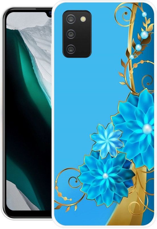 BLUEZAP Back Cover for Samsung Galaxy A03s  (Blue, Grip Case, Silicon, Pack of: 1)