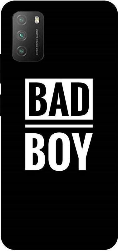 URCHIN Back Cover for Poco M3 Bad Boy, Black and white, attitude, Cool, Style  (Multicolor, Shock Proof, Pack of: 1)