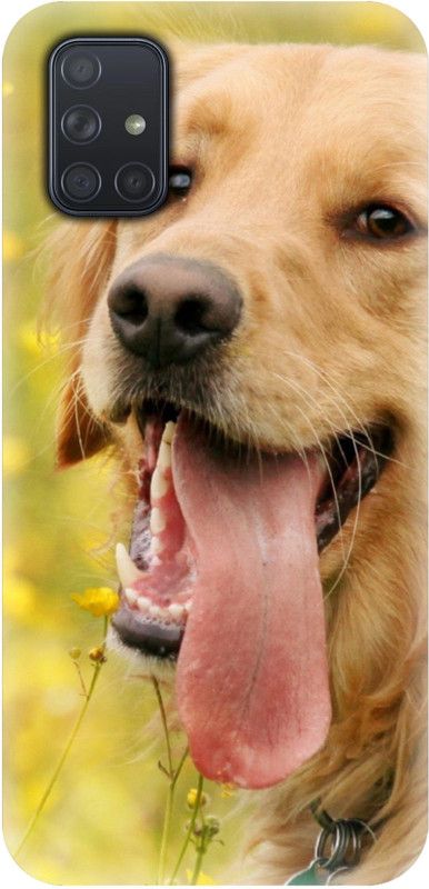 Smutty Back Cover for Samsung Galaxy A71, SM-A715F - Dog Print  (Multicolor, Hard Case, Pack of: 1)