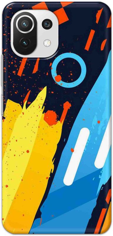 NDCOM Back Cover for Mi 11 Lite NE 5G Abstrac Pattern Printed  (Multicolor, Hard Case, Pack of: 1)