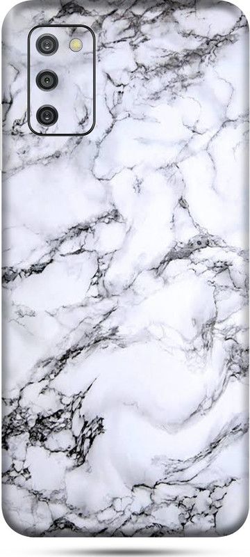 OggyBaba samsung galaxy a03s Mobile Skin  (Milky White Marble Skin Matte Finish)