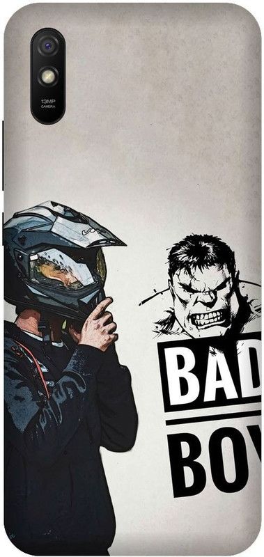 UMPRINT Back Cover for Redmi 9i/MZB0814IN Bad Boy Funny Text Printed Back Cover  (Multicolor, Hard Case, Pack of: 1)