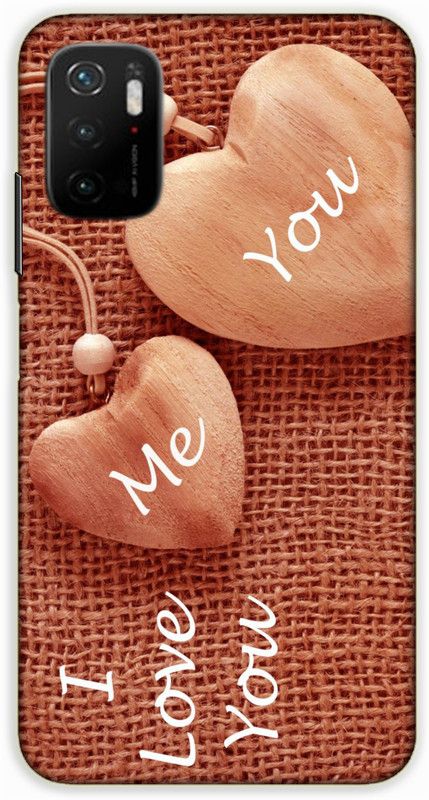 iprinto Back Cover for POCO M3 Pro, POCO M3 Pro 5G Love Back Cover  (Red, Hard Case, Pack of: 1)