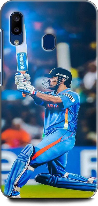 Afterglow Back Cover for SAMSUNG Galaxy A20 DHONI RAINA, SPORTS, TEAM, MAHI, CRICKET  (Multicolor, Shock Proof, Pack of: 1)
