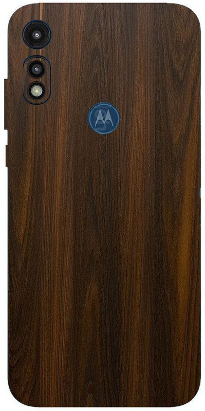 LAMHA Motorola E 2020, motorola e 2020 Mobile Skin  (Ultra Super Mahogany Wood With High Matte Finish.)
