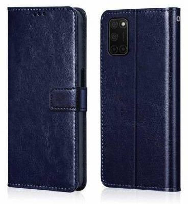 Moonlight Flip Cover for OPPO A52 4GB RAM  (Blue, Dual Protection, Pack of: 1)