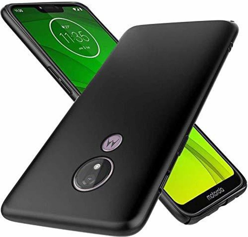 S-Softline Back Cover for Moto G7  (Black, Flexible, Pack of: 1)