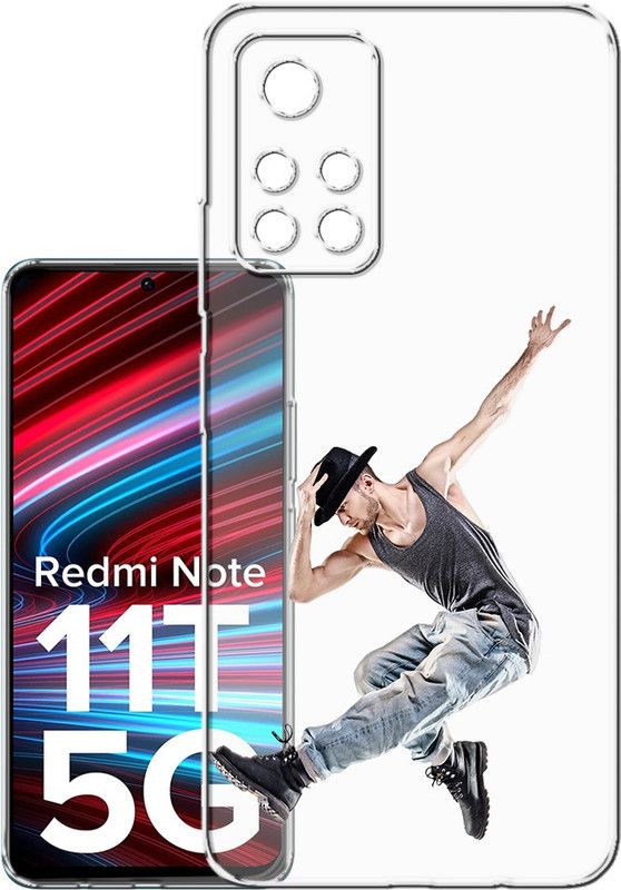 HANIRY Back Cover for Redmi Note 11T 5g, 21091116AI back cover, DANCE BOY, Designer, PNG_94  (Multicolor, Flexible, Silicon, Pack of: 1)