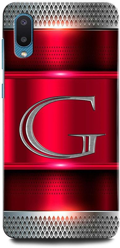 INTELLIZE Back Cover for SAMSUNG Galaxy M02 G, G LETTER, G DESIGN, G ALPHABET, F NAME  (Multicolor, Hard Case, Pack of: 1)