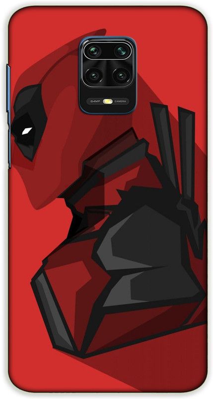 iprinto Back Cover for Redmi Note 10 Lite, Mi Redmi Note 9 Pro deadpool Back Cover  (Red, Hard Case, Pack of: 1)