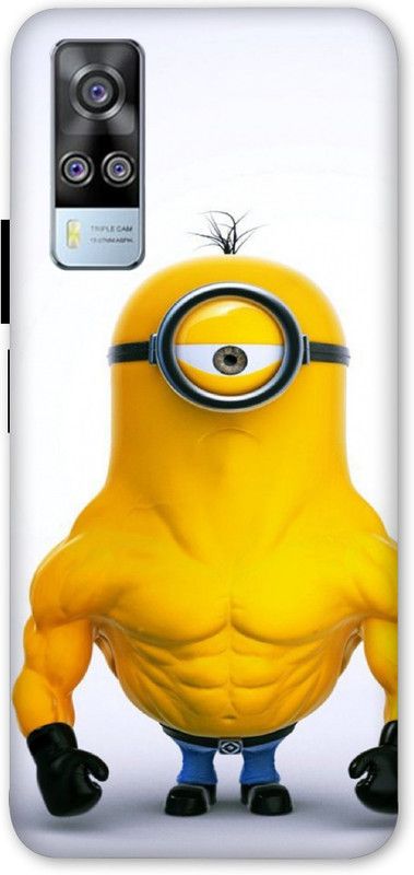 Upshot Back Cover for Vivo Y51A  (White, Yellow, Flexible, Silicon, Pack of: 1)