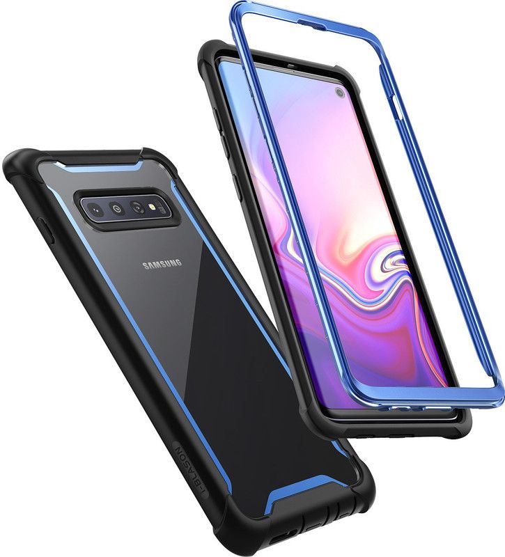 i-Blason Front & Back Case for Samsung Galaxy S10  (Blue, Dual Protection, Pack of: 1)