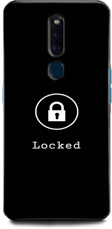 Afterglow Back Cover for Oppo F11 Pro LOCKED, BLACK,GALAXY,HATE,LOCK,PLUS,TEXT  (Multicolor, Shock Proof, Pack of: 1)