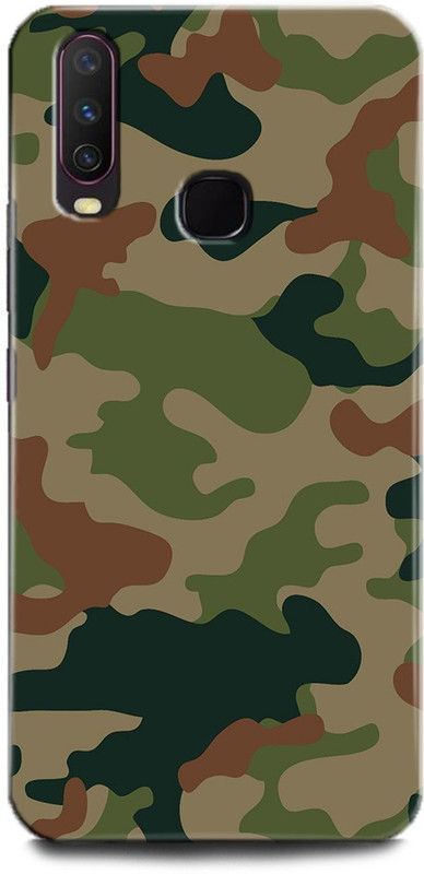 play fast Back Cover for Vivo Y12, 1904 INDIAN ARMY, SOLDIER, FOZI, FOUJI, TEXTURE,MILITARY  (Multicolor, Hard Case, Pack of: 1)