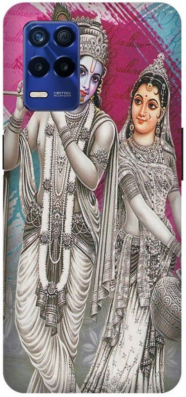 Bluvver Back Cover for Realme 8s 5G , RMX3381, Printed Love Radha Krishna Back Cover  (Multicolor, Hard Case, Pack of: 1)