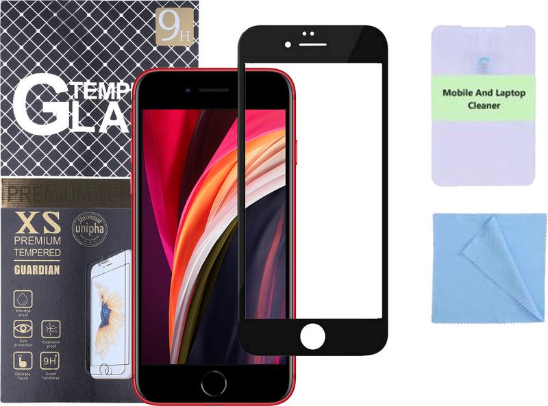 Karmug Edge To Edge Tempered Glass for Apple iphone SE 2020  (Pack of 3)