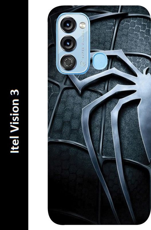 Gabroo Back Cover for Itel Vision 3  (Black, Grip Case, Silicon, Pack of: 1)