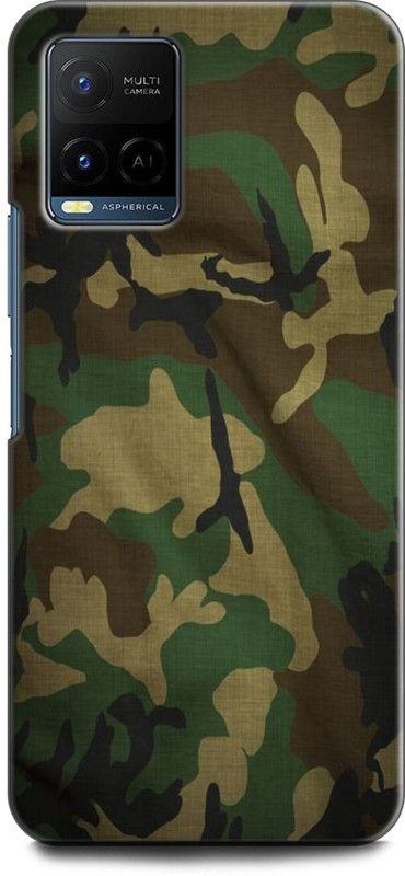 KEYCENT Back Cover for Vivo Y33T, V2146 ARMY, TXTURE, UNIFORM, MILITARY, COMO, COMOFLAGE  (Multicolor, Shock Proof, Pack of: 1)