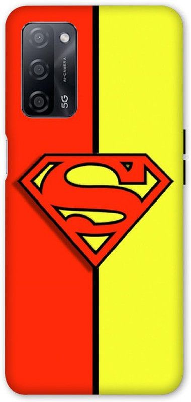 XLIQ Back Cover for OPPO A53s 5G  (Red, Yellow, Flexible, Silicon, Pack of: 1)