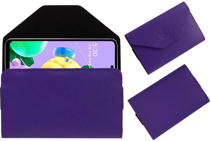 ACM Pouch for Lg K52  (Purple, Cases with Holder, Pack of: 1)