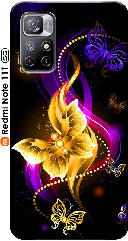 Rockerspot Back Cover for Redmi Note 11T 5G 2586  (Multicolor, Matte Finish, Silicon, Pack of: 1)