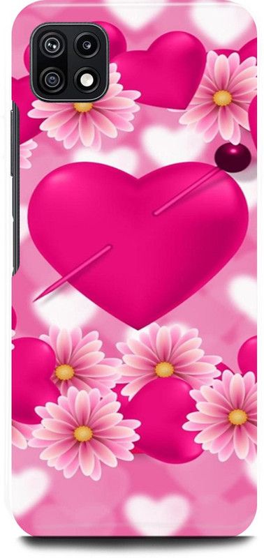 JUGGA Back Cover for SAMSUNG Galaxy F42 5G, HEART, PINK, HEART, DIAMOND, LOVE, COUPLE  (Pink, Hard Case)