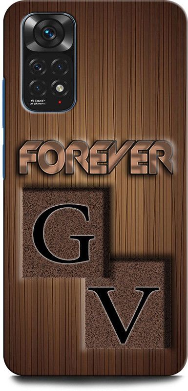 INTELLIZE Back Cover for Redmi Note 11 GV, G LOVE V, V LOVE G, G LETTER, V LETTER, GV NAME  (Multicolor, Hard Case, Pack of: 1)